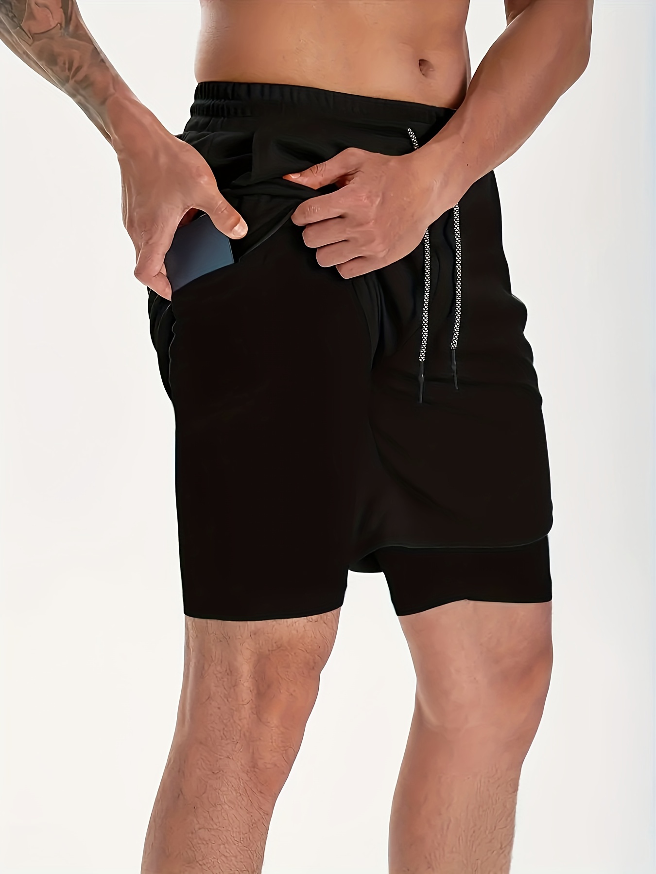 dri fit shorts with zipper pockets