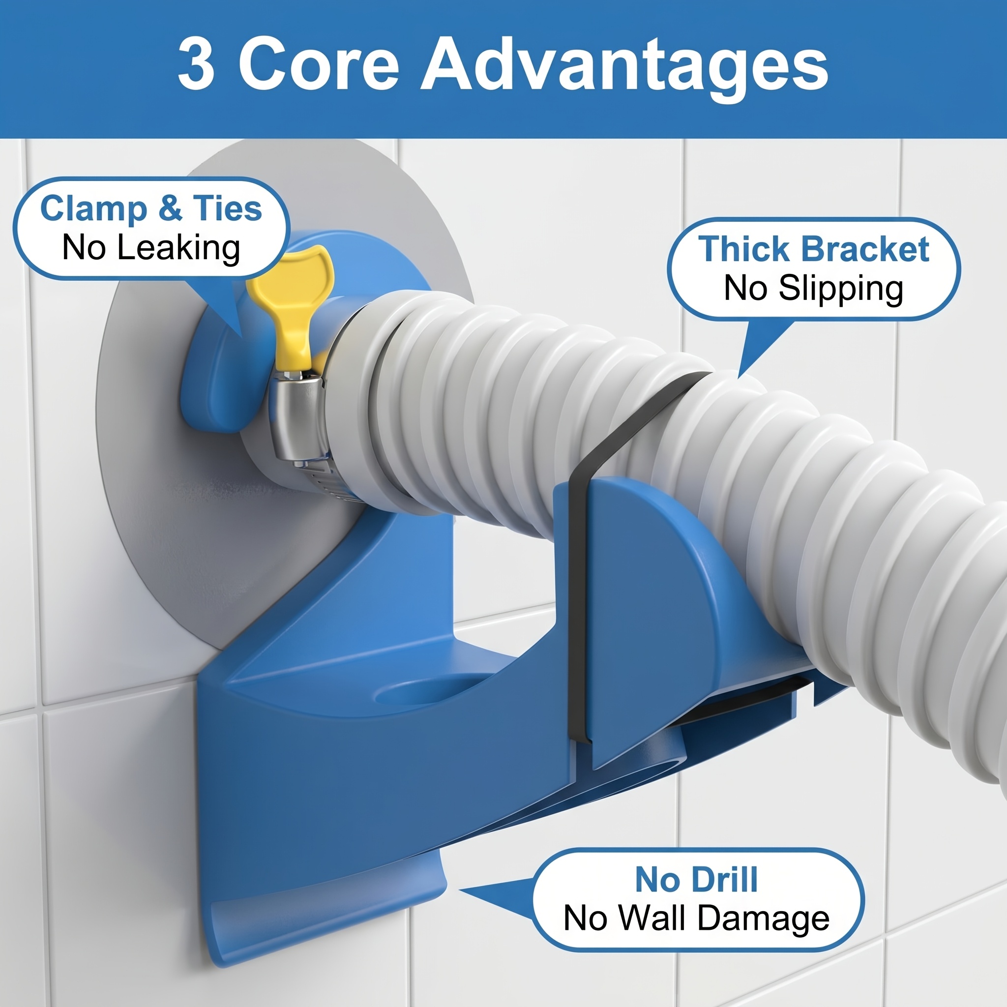 1pc Pool Hose Holder, Prevents Hose Kinking & Slipping, Compatible With Most Above-ground Pool Brands