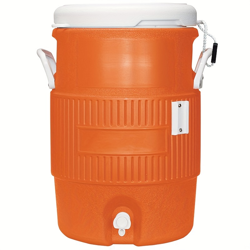 

Igloo Cooler, Heat Preservation, Outdoor Camping, Orange, 5 Gallons