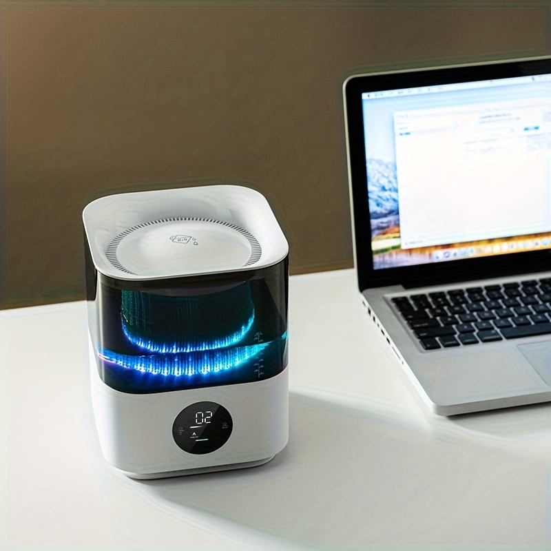 Dual-Function Air Purifier And Humidifier, Featuring Micro Mist Technology, a Touch Control Panel, And a Quiet Operation, Ideal for Use in Offices And Bedrooms