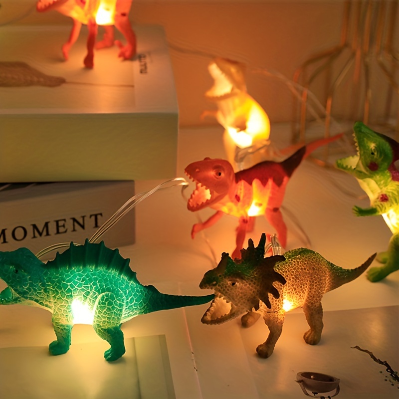 

1pc Dinosaur String Lights For Home Room Indoor Outdoor Bedroom Birthday Party Christmas Halloween Decorations-powered By Battery Box(without Batteries)