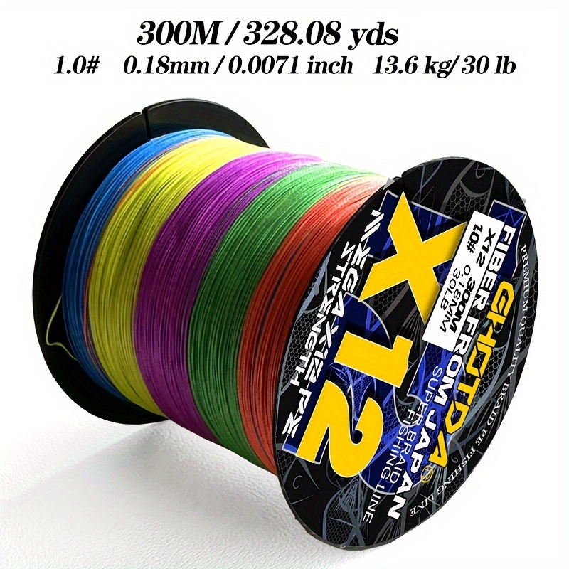 Ghotda Sea Fishing Line Strong Pe X12 Braided Fishing Line 300m 12-strand 25lb~120lb Original Fishing Line