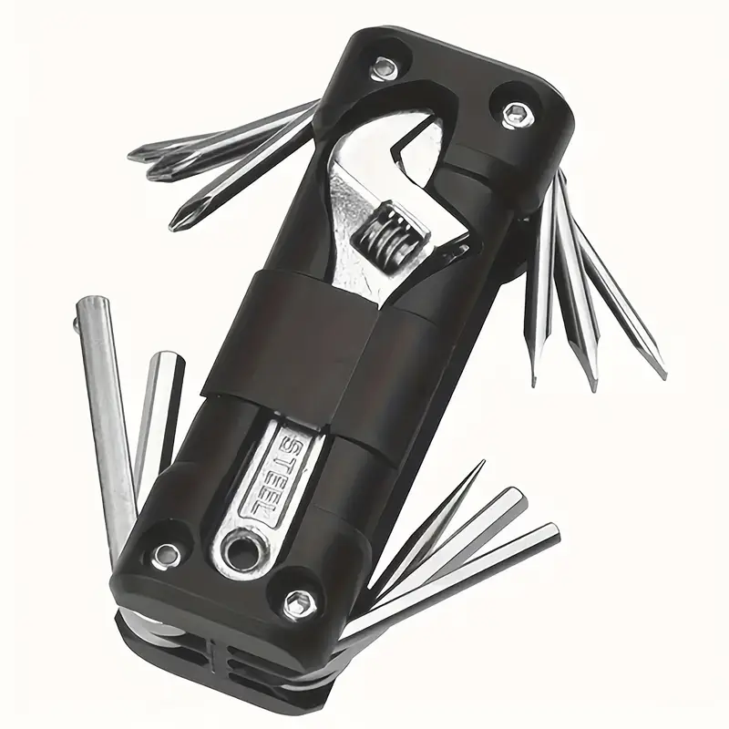 KITBEST Kit de réparation de vélo, Kit de réparation d'outils de vélo avec Outil Multifonction de vélo 16 en 1, Kit de réparation d'outils de vélo, Outil Multifonction de vélo pour Les KITBEST Kit de réparation de vélo, Kit de réparation d'outils de vélo avec Outil Multifonction de vélo 16 en 1, Kit de réparation d'outils de vélo, Outil Multifonction de vélo pour Les