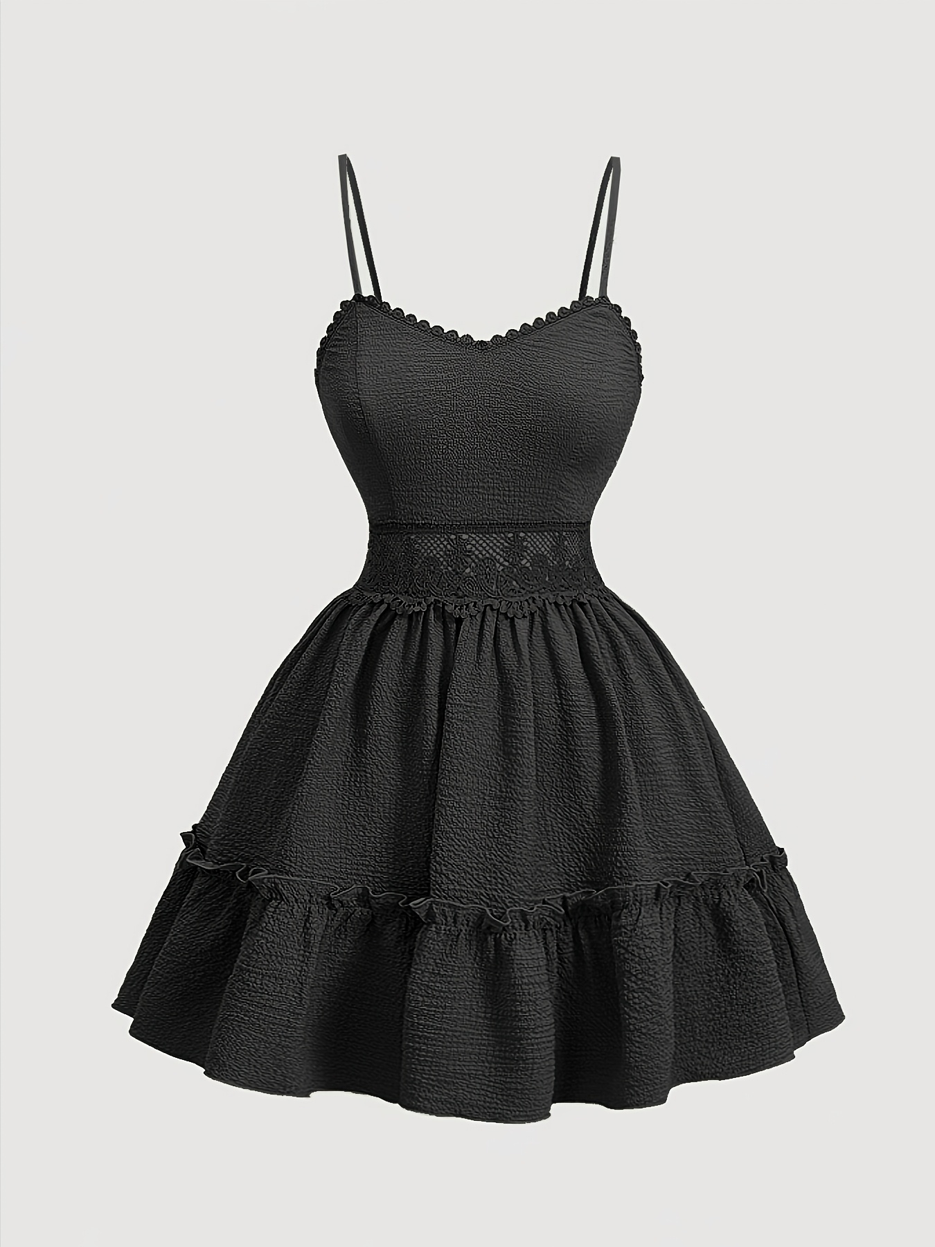 black white vintage dress White 1950s Black Flowers Tie-Up Dress