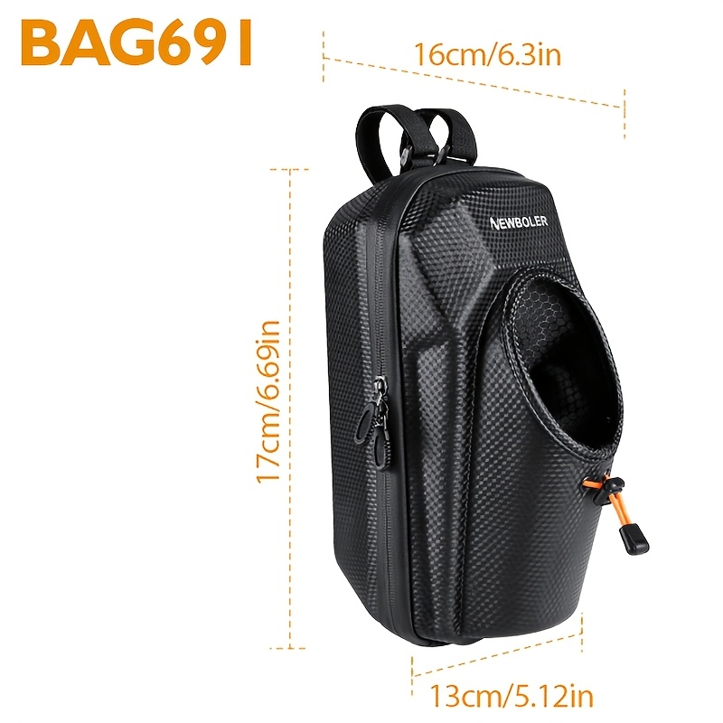 E-shop Elektroroller-Tasche mit großem Fassungsvermögen, Wasserflaschenhalter, EVA-Hartschalenmaterial | Stabile Struktur, Druck- und