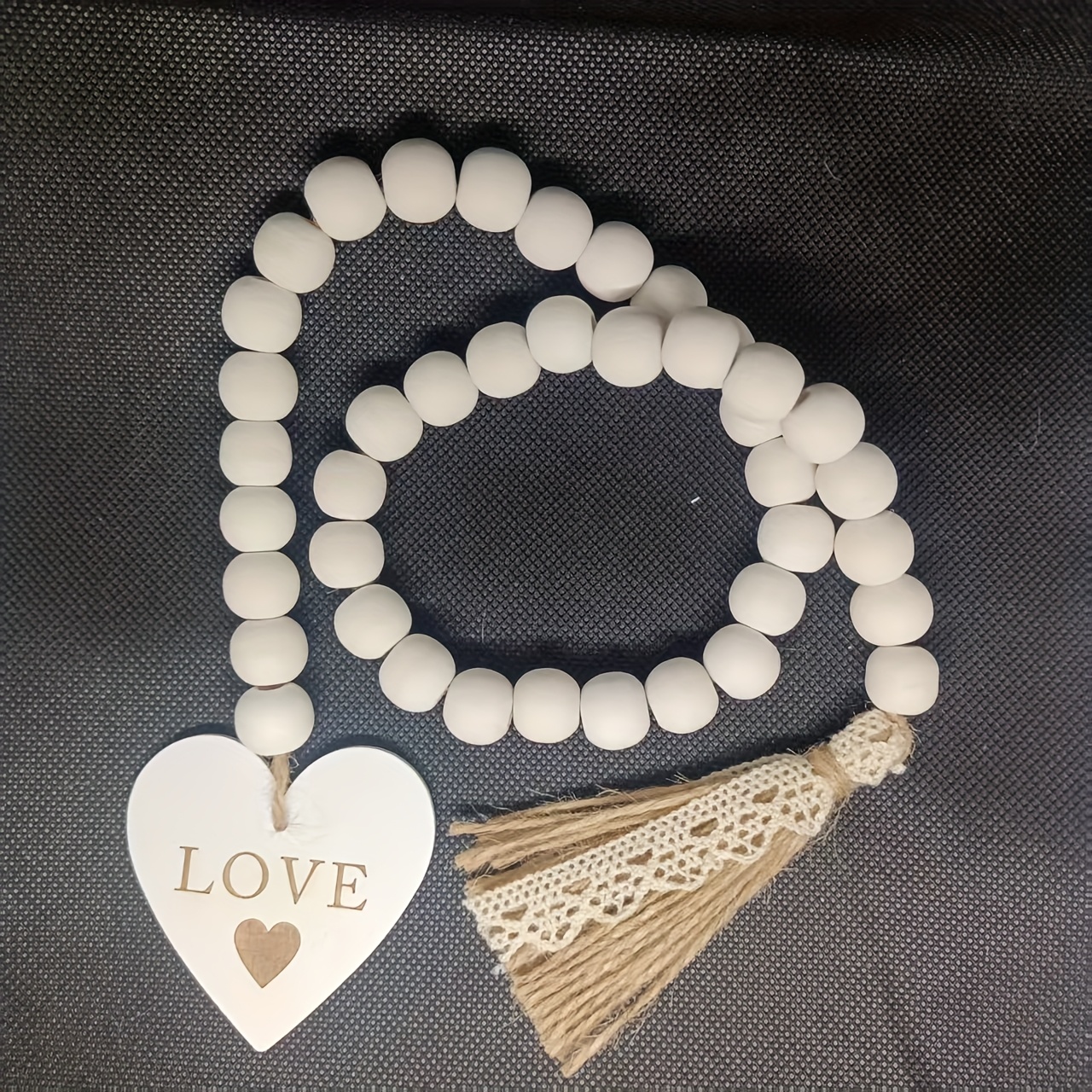 1 Handmade Bohemian Style Wooden Bead Tassel Decorative Ornament, Diy Decorative Ornament.
