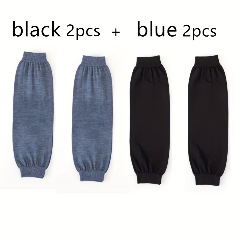E-shop 4 Stück Unisex Langarmärmel, Hoch Elastisch für Ganzjahresgebrauch, Atmungsaktiv Bequem, Geeignet für Outdoor-Arbeit Hausarbeiten, Mit