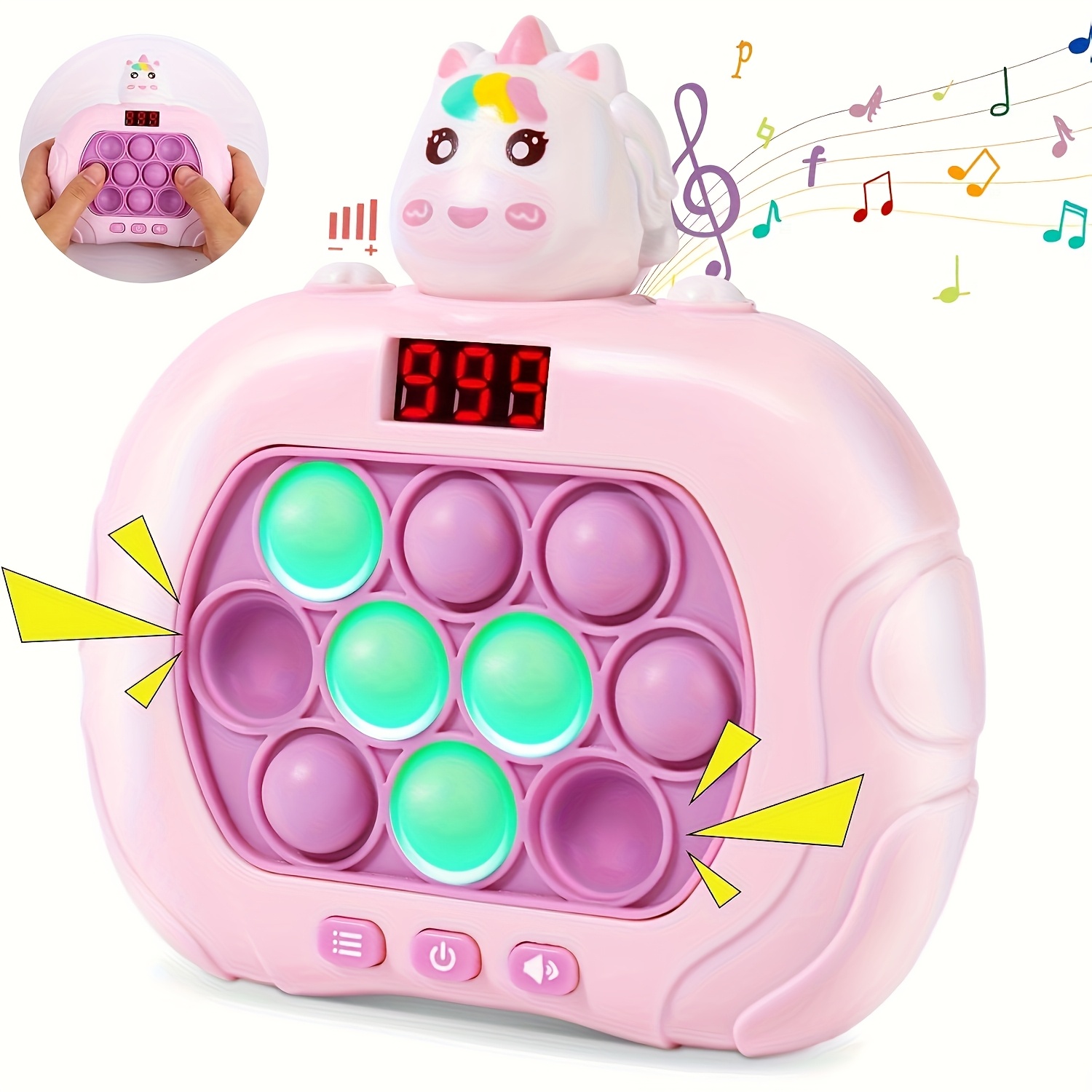 Quick Push Bubble Pop Game with Screen