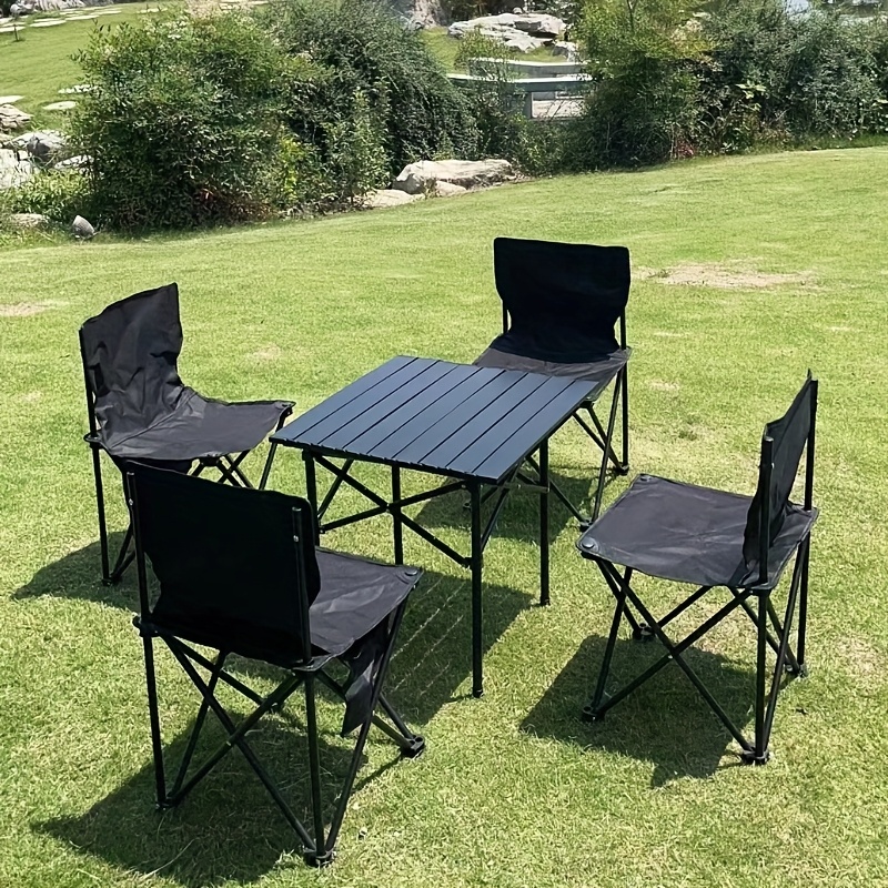 camping folding table and chairs multi-style combination set table