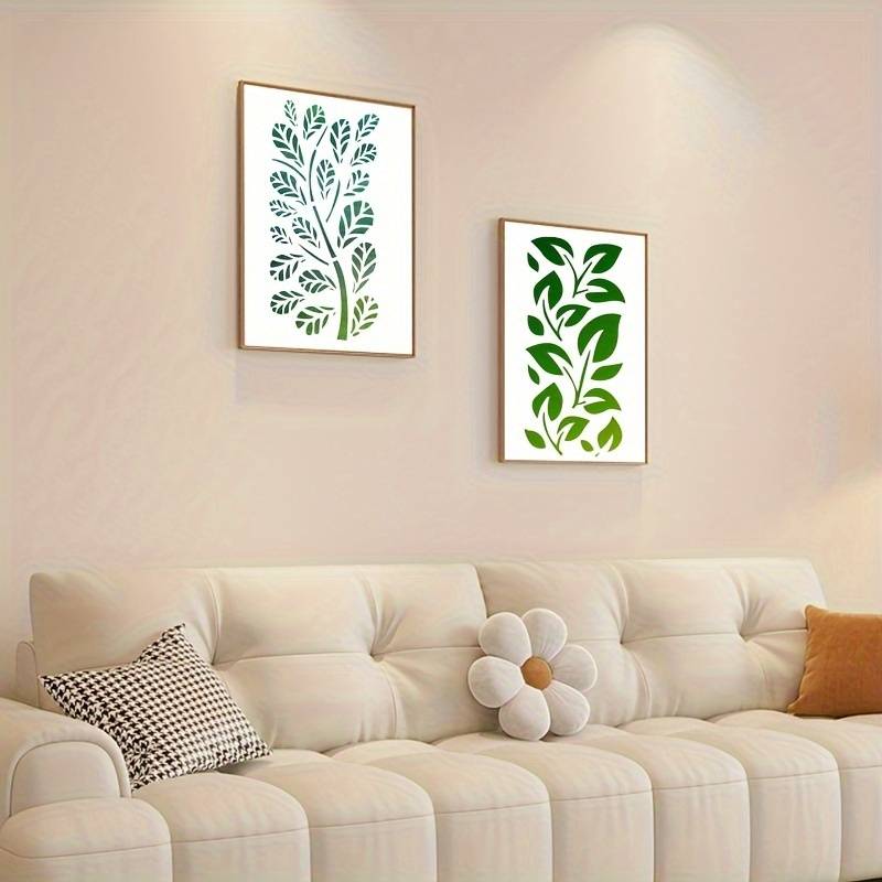 Keluna 16 Pcs Leaf Vine Stencils For Painting – Reusable Floral Templates For Walls, Wood, Canvas Decor