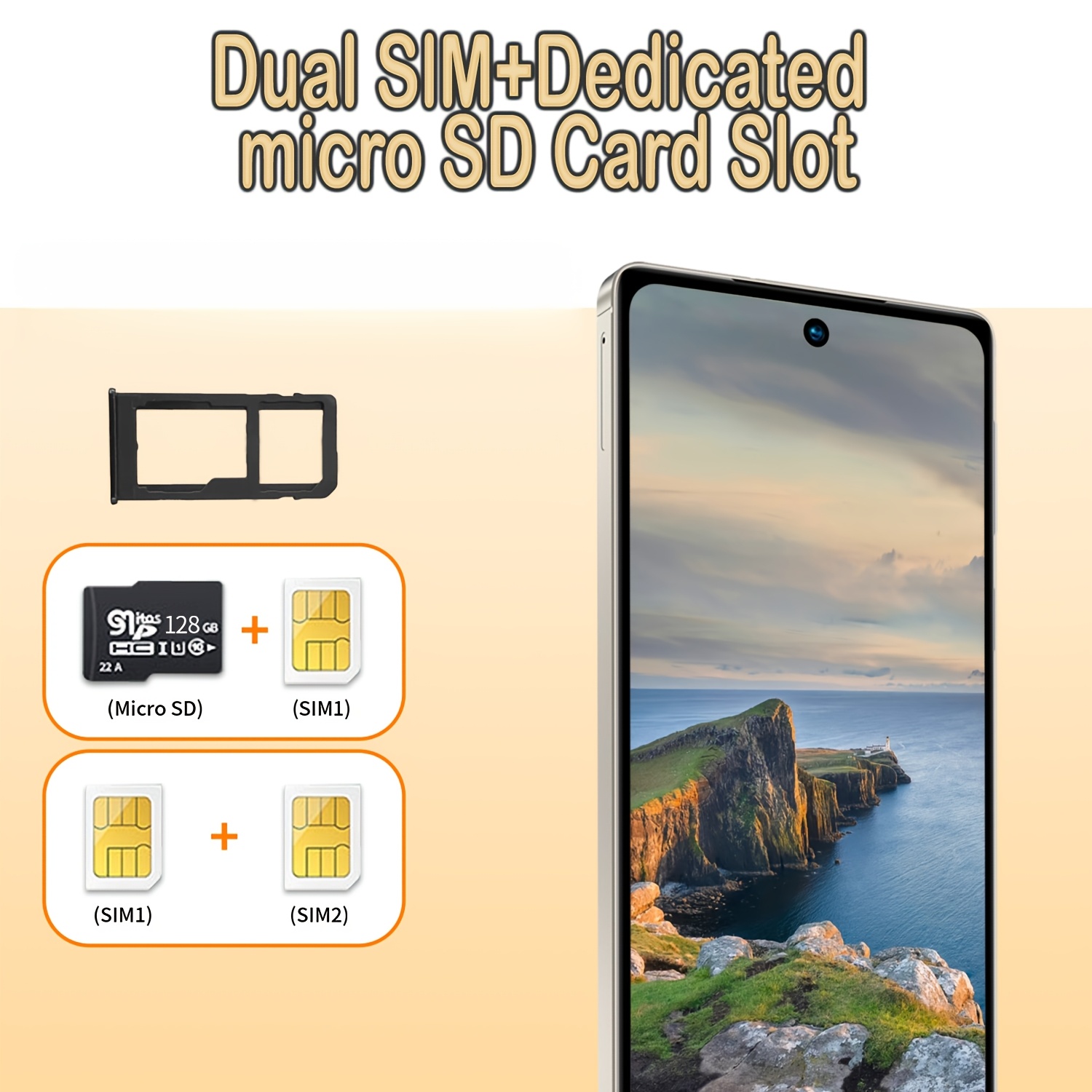 25 Ultra Holiday Daily Device, Android Global Unlocked Phone, 6.8-Inch HD Screen
