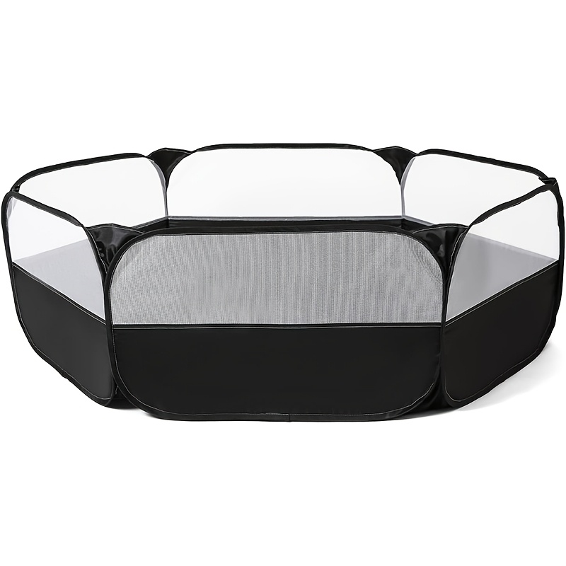 TEMU Parc de jeu pliable avec panneaux en respirante - Portable / Parc extérieur adapté, Montage facile, Espace de jeu sécurisé, Options de /Blanc