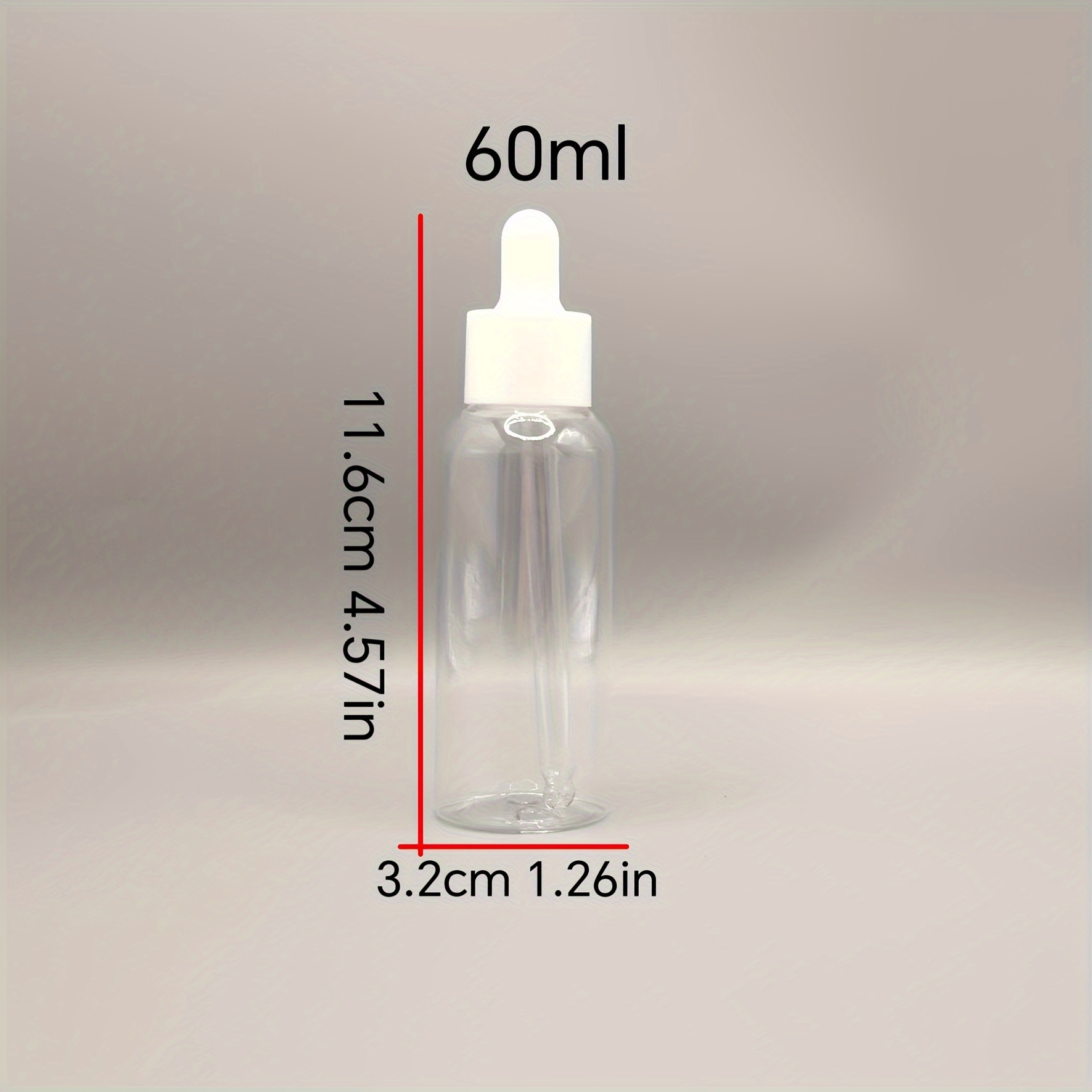TEMU Leak-proof Clear Dropper Bottle For Essential Oils & Serums - Pet Material, , Dispensing