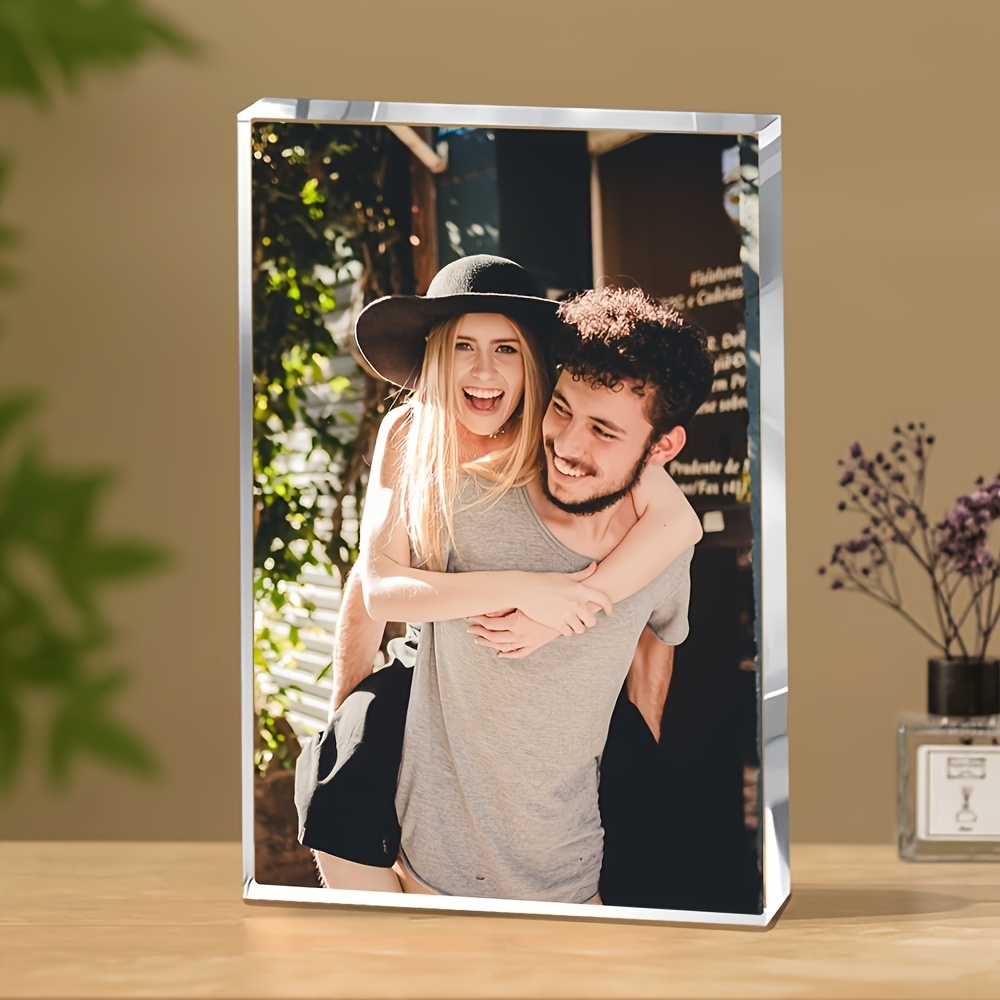 TEMU Custom Acrylic Photo Keepsake - Personalized 2d Wall Art For Valentine's Day, Anniversaries, Birthdays, Weddings & Housewarming Gifts - No Power