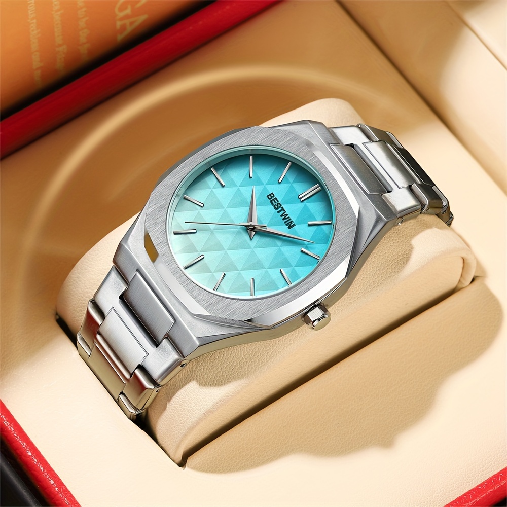 ファッショナブルなメンズクォーツ時計、ビジネスカジュアル腕時計、ギフトに最適です。 - Temu Japan