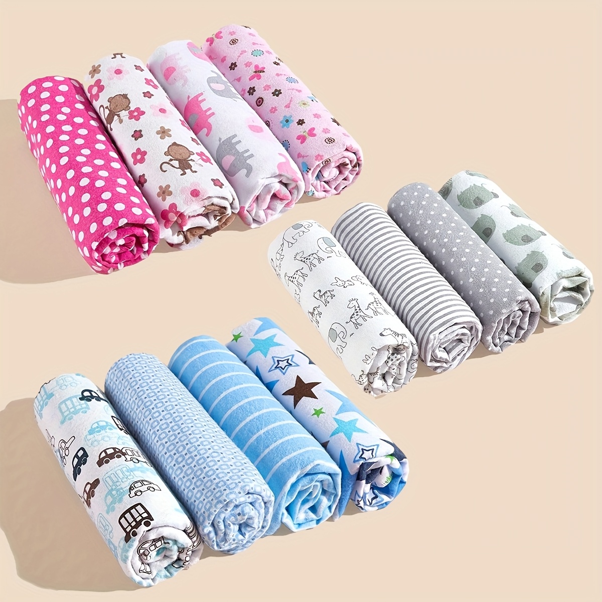 Cotton Flannel Receiving Blankets Luvable Friends Swaddle Blankets