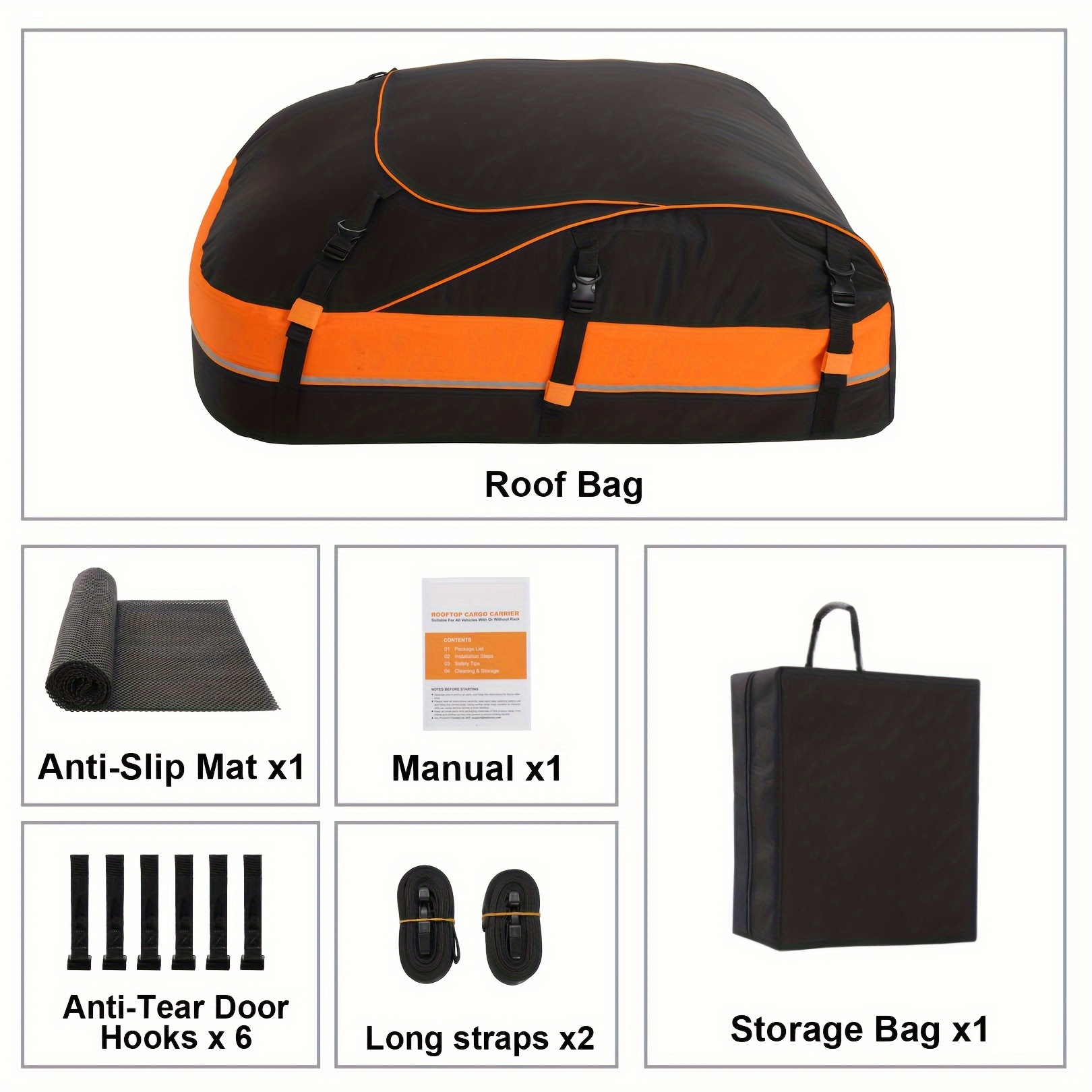 Car Roof Storage King Car Roof Bag Rooftop Top Cargo Carrier Bag