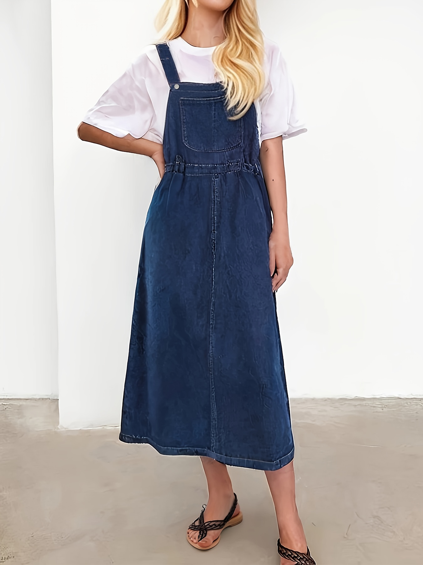 womens plus size non stretch denim skirt loose fit vintage - Temu Canada