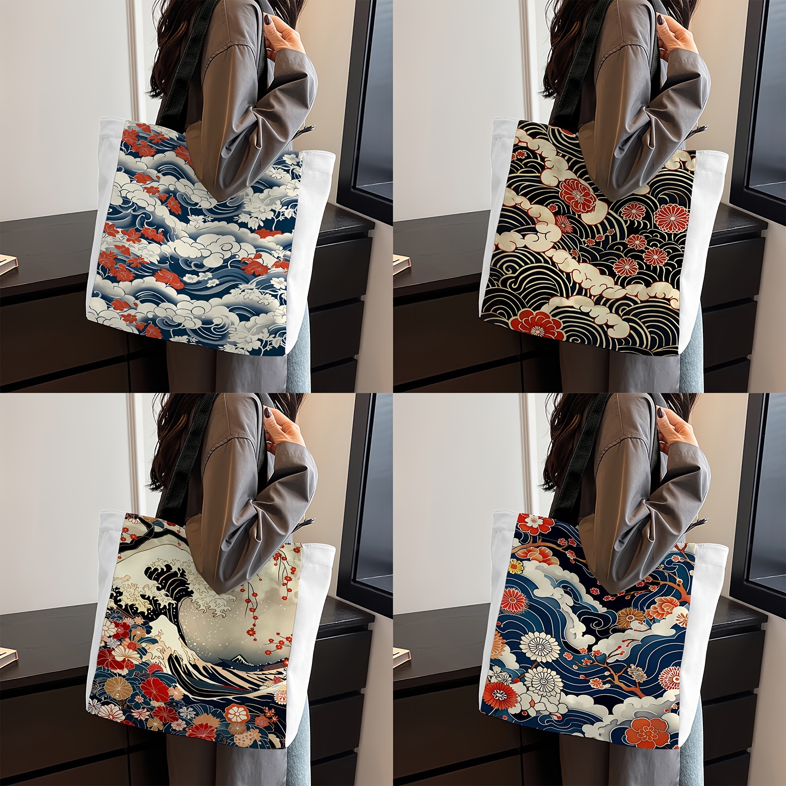 

Sac Fourre- en d' Japonaise - Grande , Léger & Réutilisable Bandoulière , & les