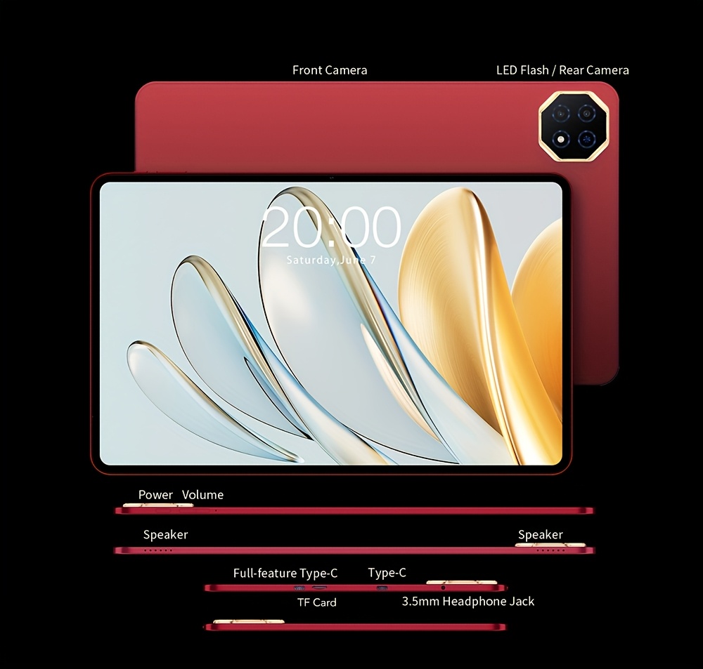 Teclast T60 AI Tablet PC 12-inch Pad with 16GB RAM (6GB+10GB Extendable), 128GB ROM Storage, Supports 1TB TF Card, 2K Display (2000x1200 Resolution), 90Hz Refresh Rate, Split Screen, Android 15 with AI Text Extraction, Metal Unibody, 8000mAh Battery