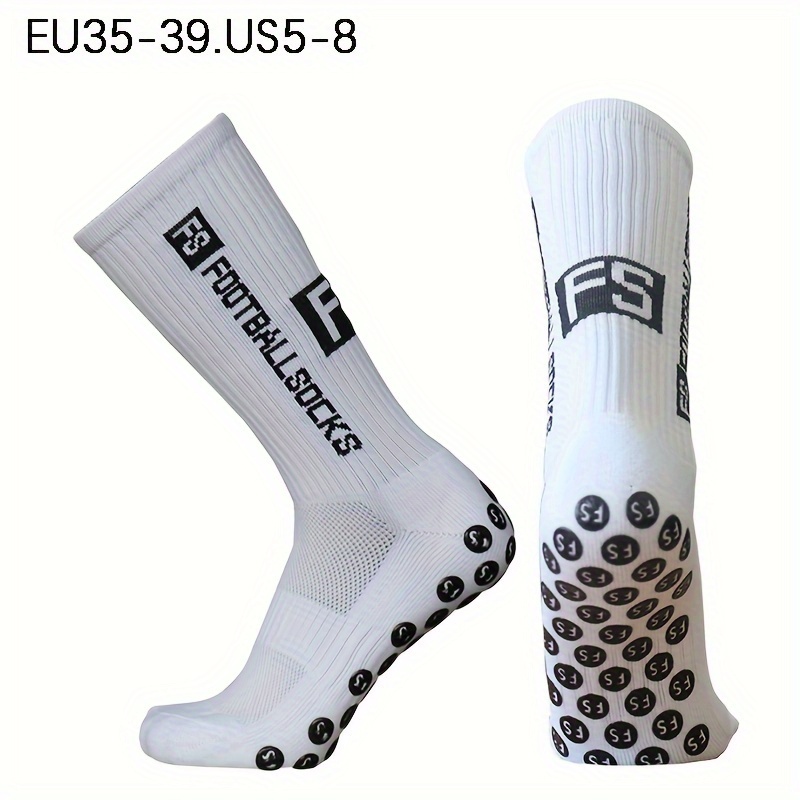 1pair Letter Graphic Non-slip Soccer Socks