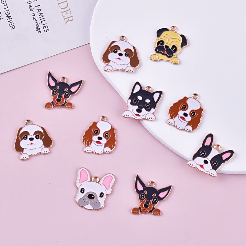 

10pcs Alloy Charms For - Earrings & Necklaces Crafting Accessories, Jewelry Charms