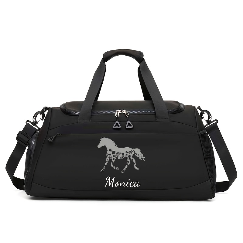 TEMU Un sac à main personnalisable avec des , des numéros, des dates et d'autres textes. Facile et élégant, avec une grande et de multiples poches,
