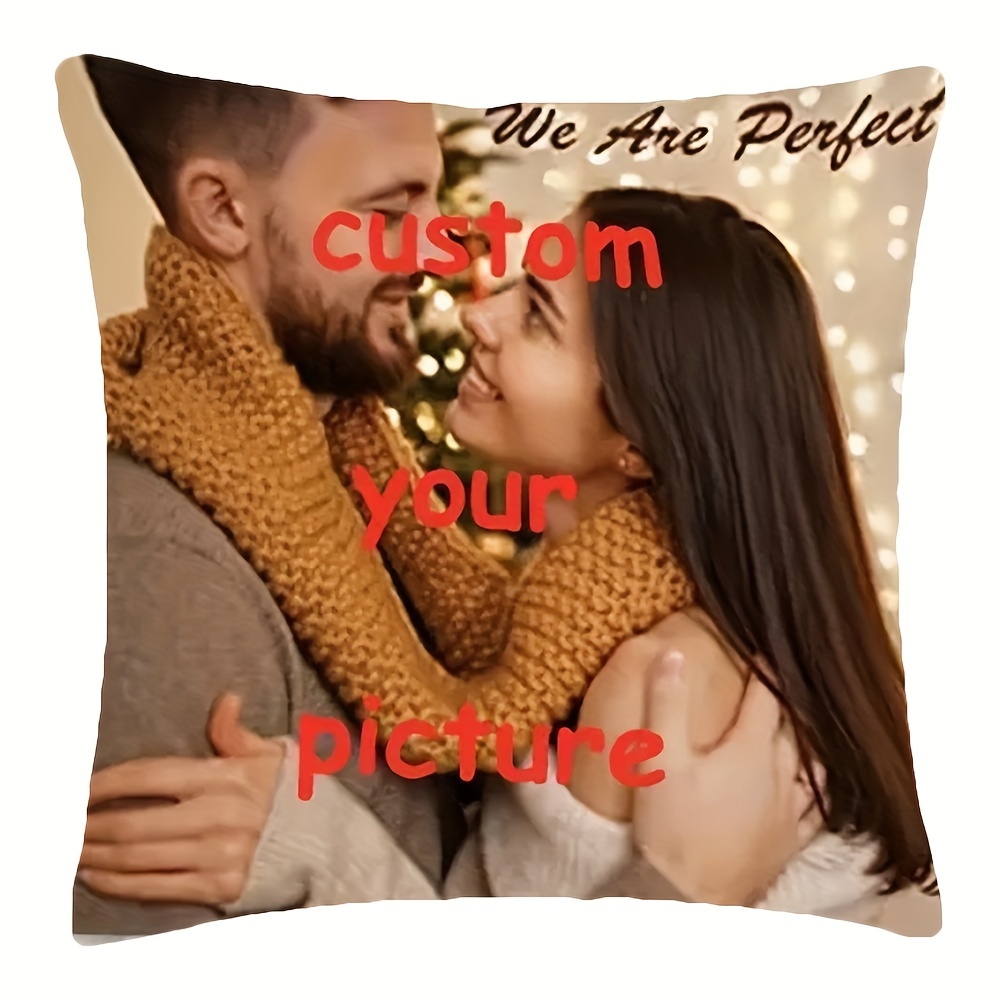 

Custom Dog Pillow - Personalized Family Photo Gift, Single-sided Print, 18x18 Inches - Perfect For Sofa & Bedroom Decor, Zip Closure, Hand Wash Only Small Pillow Bed Decoration