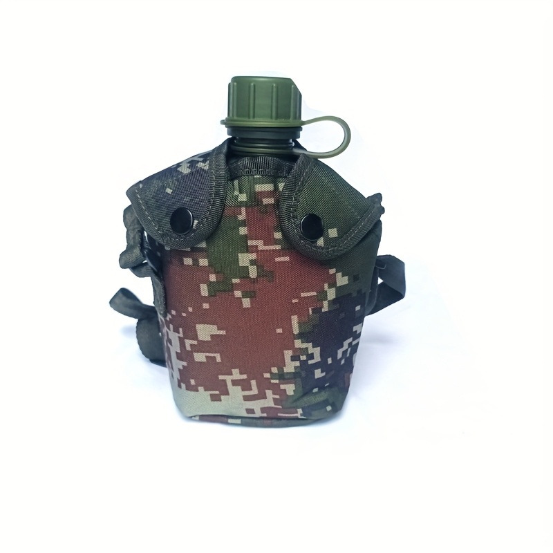 Image of 1pc One-piece Colorful Camping Water Bottle With A Capacity Of 1l Can Hold 28.41 Ounces Of Drinking Water, Suitable For Camping, Mountaineering, Cycling, Hiking And Many Other .
