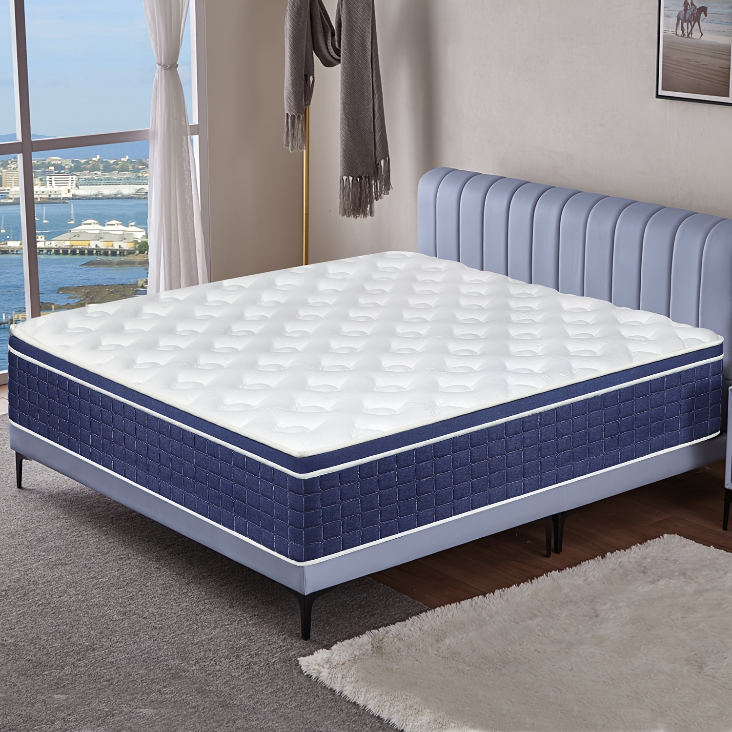 

12" 14" Gel Memory Foam Mattress Twin Full Queen King Bed Hybrid A Box