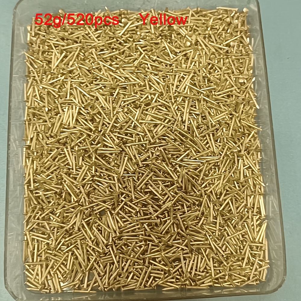 TEMU Mini Small Nails, 10mm Round Head Nails, Diy Handmade Small Wooden Box Making Nails For Beading Arts And Crafts, Handmade Hardware Fasteners