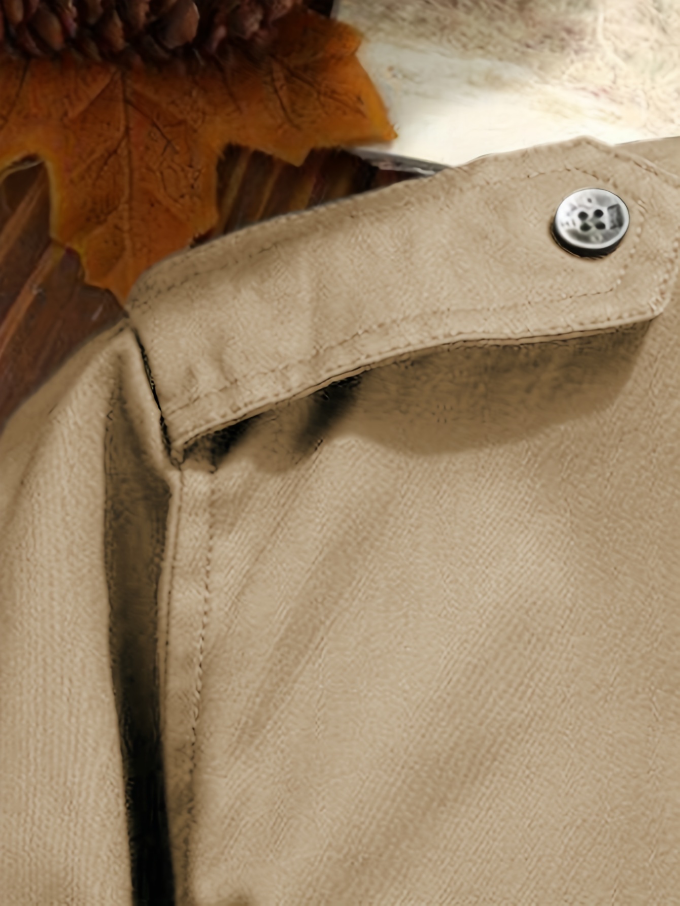 Chaqueta de carga verde oliva para hombre - Casual de manga larga con botones y múltiples bolsillos, cómoda y elegante para atuendos informales, trabajo o escuela, ropa exterior versátil para todas las estaciones, chaqueta de trabajo | Bolsillos funcionales | Tejido duradero
