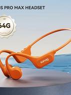 true bone conduction headphones b60s 64gb memory open wireless mp3 earplugs sports headphones suitable for running and cycling