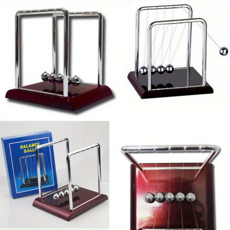 

Creative Steel Cradle, Teaching Science Desk Toys, Balance Ball, School Educational Supplies, For Home Decoration