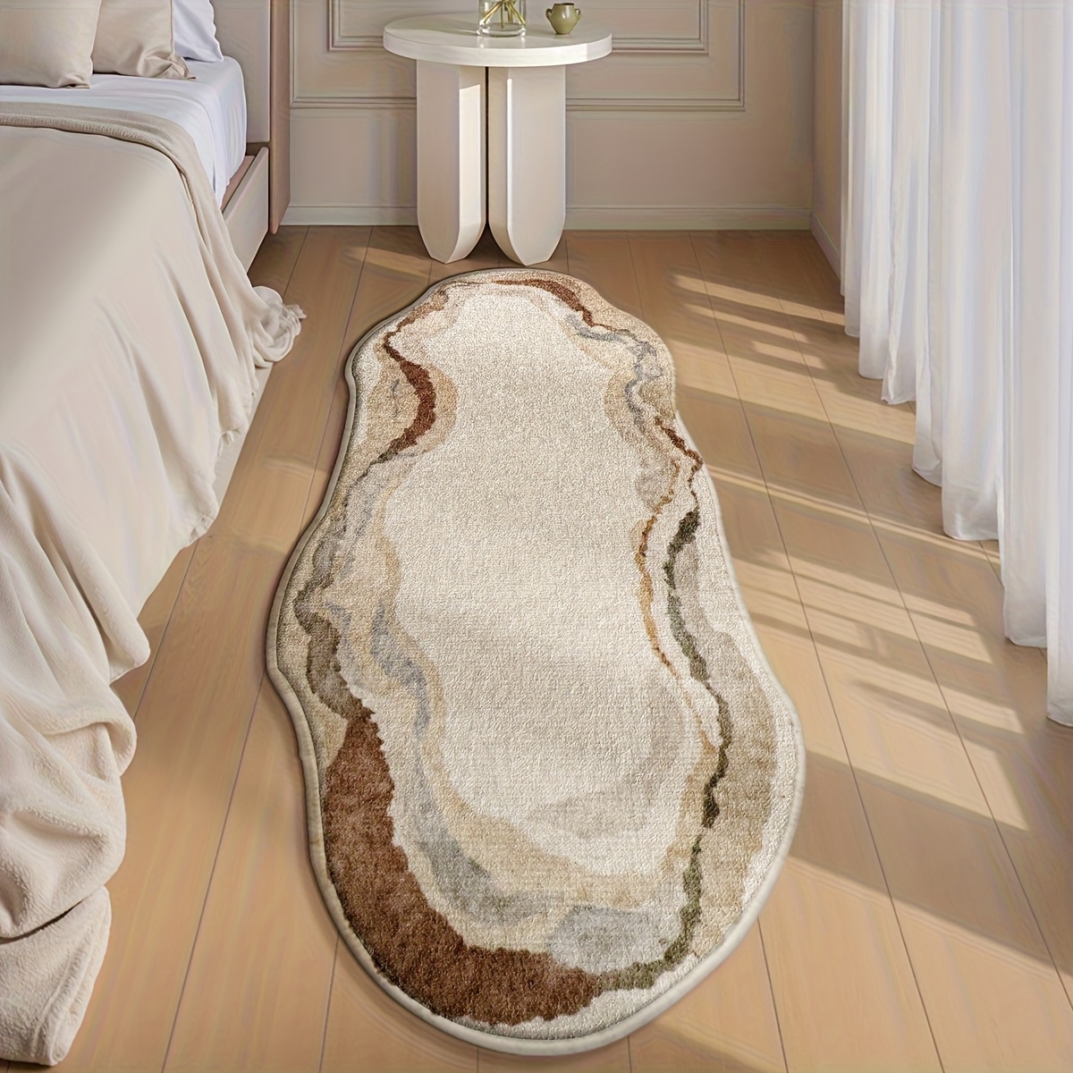 long rectangular mat for   soft carpet printed minimalist irregular bedside rug for home decoration Product details 0
