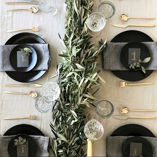 item picture 2pcs artificial olive vine 66 9 inch style home decor living room tv background wall decoration european and holiday gifts christmas and new year vine hanging decorations