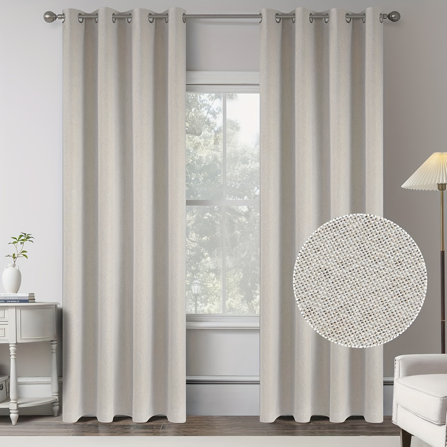 Rideau Occultant Thermique Uni 1 Pièce - Polyester - Chambre Salon Cuisine