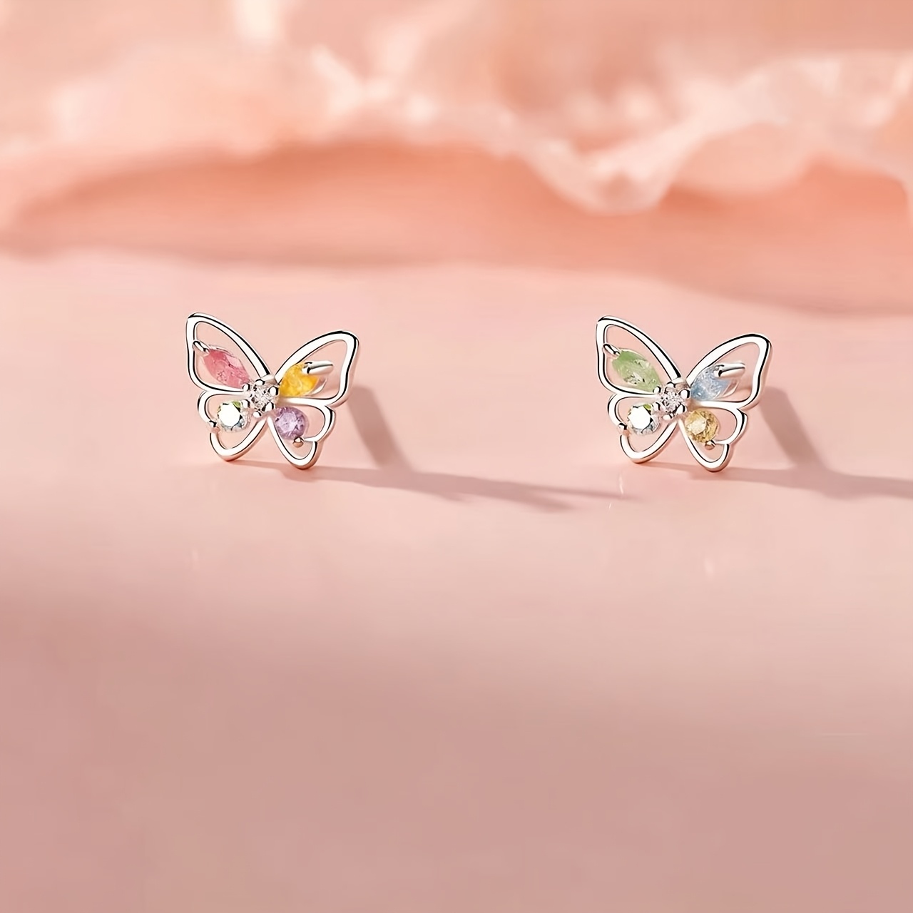 Sweet Colored Butterfly Earrings — Daily Wear