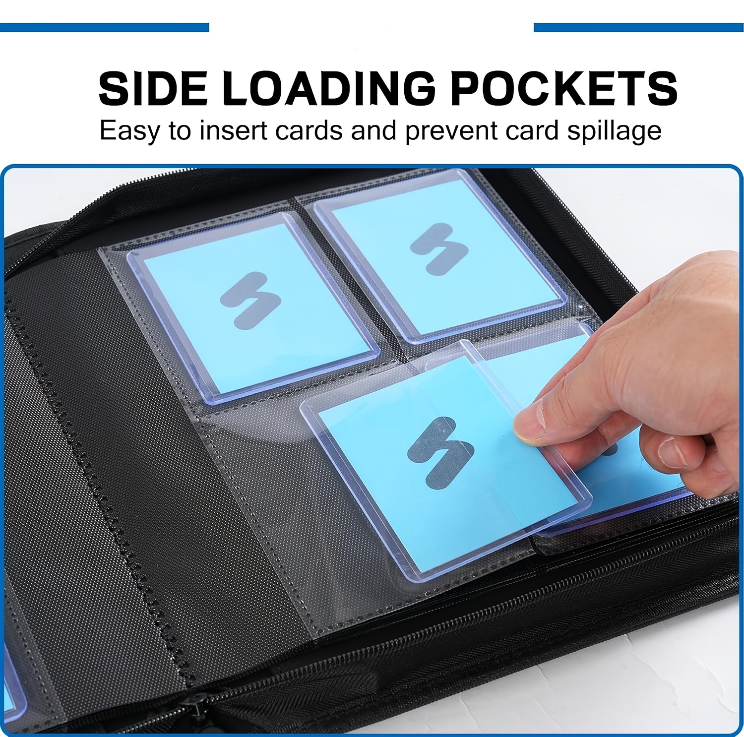 card guard top loader binder Trading Card Binder 9-Pocket – Holds 324 Cards Purple main image 1