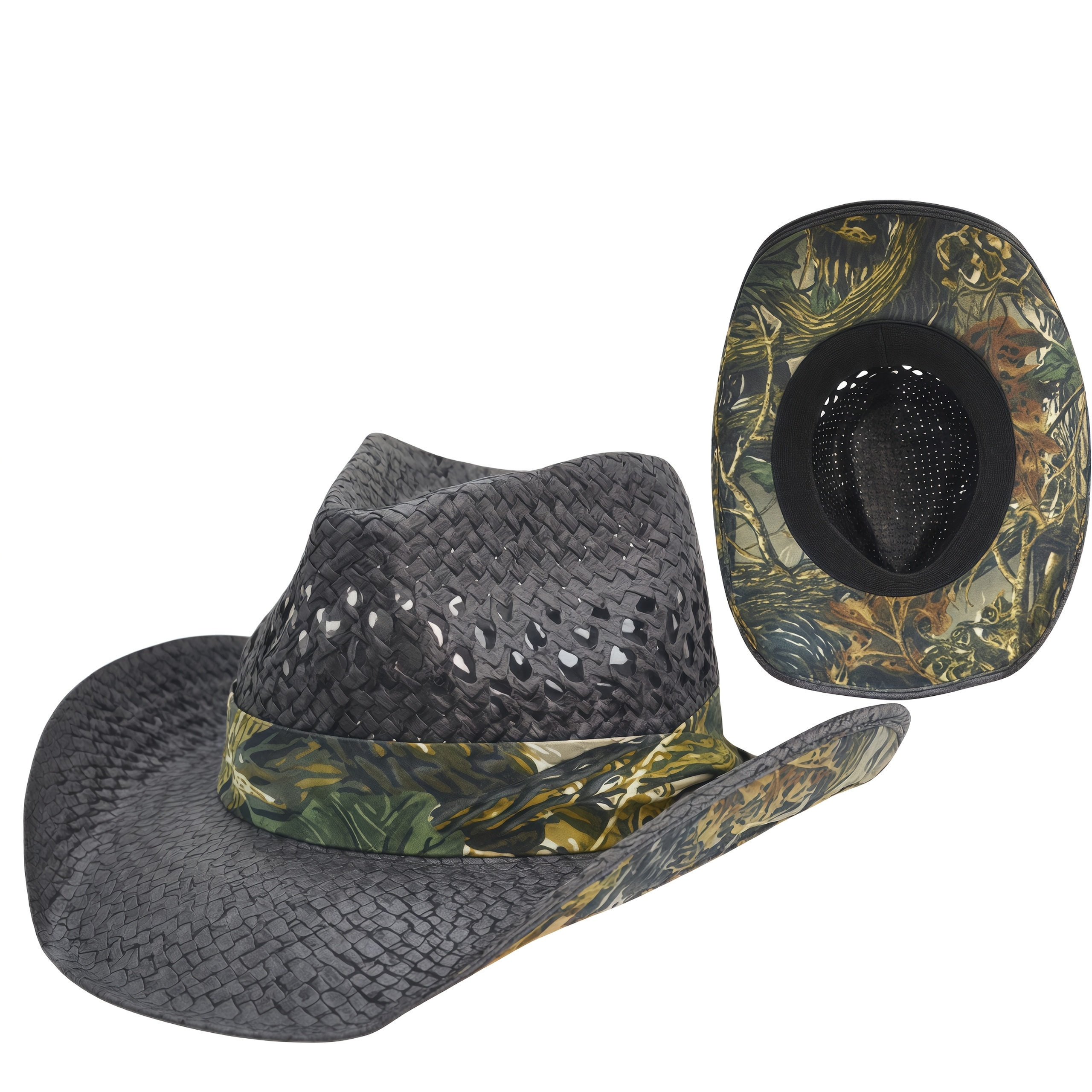 camo cowboy hat sold on Temu United States display picture 1