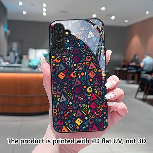 mbulesë telefoni: mbulesë telefoni me të për for samsung for galaxy a57/a56/a55/a54/a53/a52s/a52/a37/a35/a34/a33/a32/a26/a25/a24/a23/a22/a17/a16/a15/a14/a13/a07/a06/a05s/a05/a04s/a04/s26/s25/s24/s23/s22/s21/+/fe/plus/edge/ultra/5g me model gjeometrik shumëngjyrësh