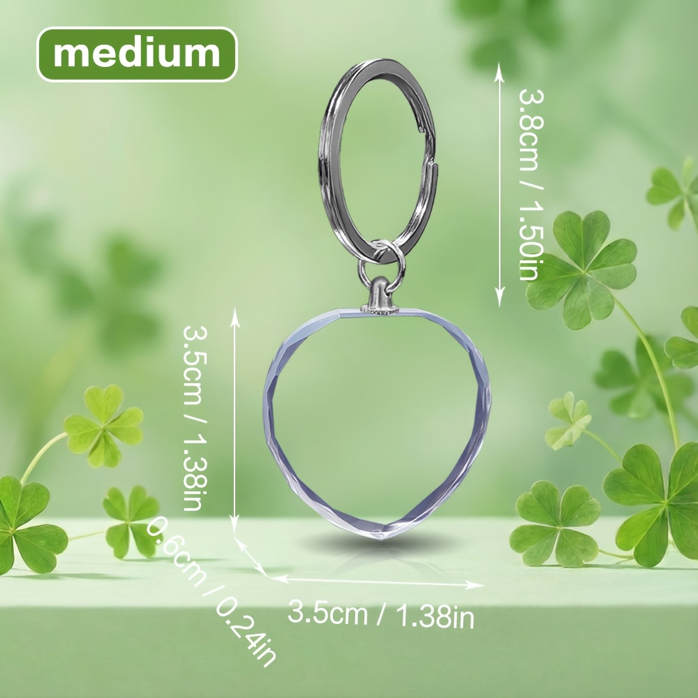 TEMU Personalized Custom Heart Keychain With Gift Box Decorative Charm For Car Keys, Bags And Clothing, Ideal Gift For Birthdays, Anniversaries And