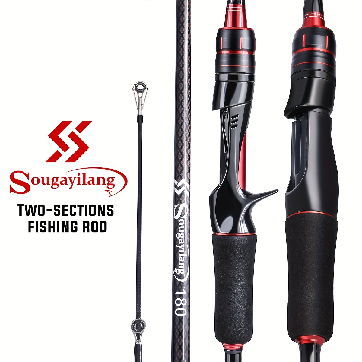 Sougayilang Fishing Rod Spinning Casting Rod Composite - Temu