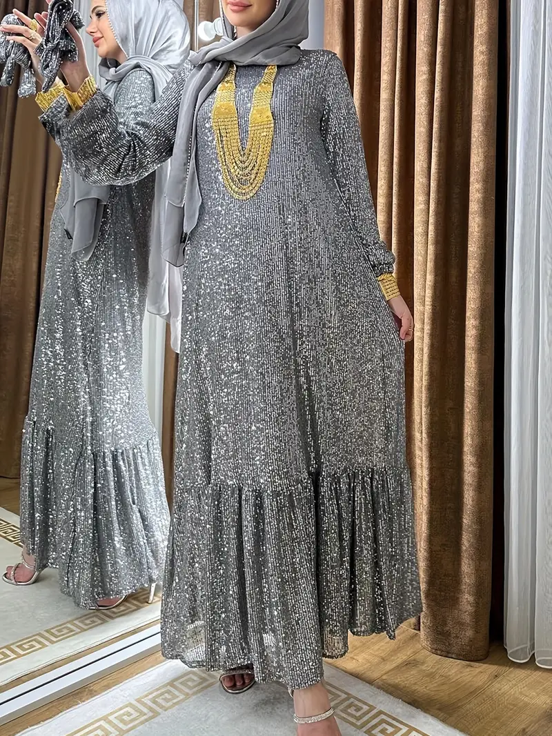long sequin dress middle eastern muslim style women - Temu United Arab Emirates long sequin dress middle eastern muslim style women - Temu United Arab Emirates