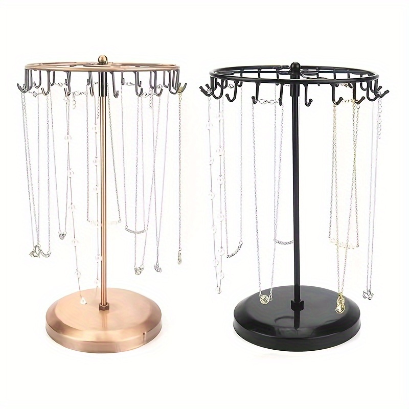 

23 Hooks Rotatable Necklace Display Stand, Easy To And Disassemble, Home Decor Storage Rack