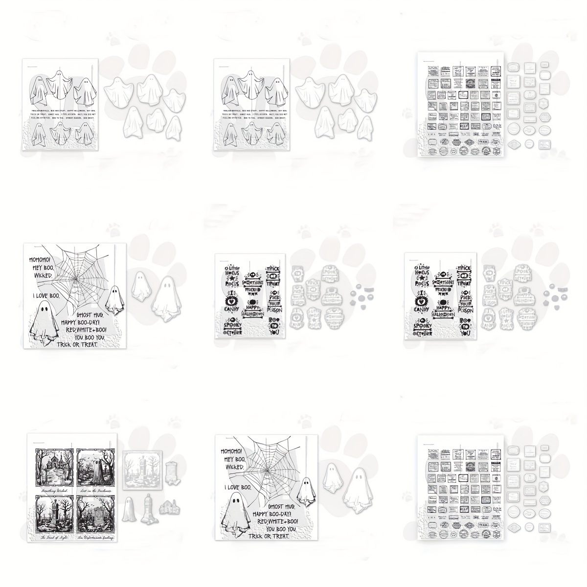 Coole Herbsttiere Stempel-Set Für Scrapbooking - DIY Bastelset Mit Stanzformen