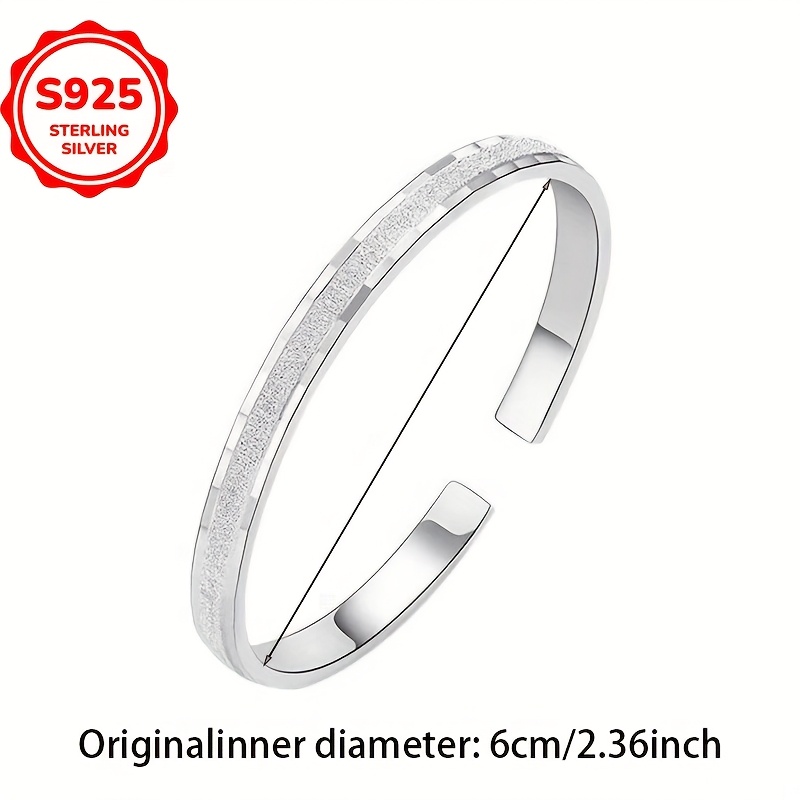 Hypoallergenic Glittering Starry Night Open Bangle Bracelet