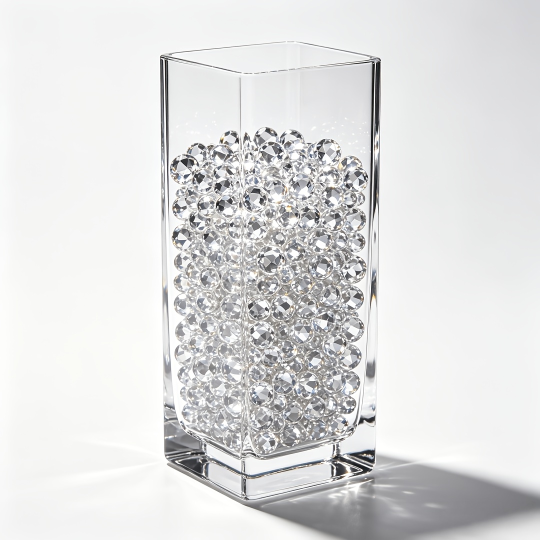 TEMU 470pcs Large Fake Diamonds, Clear Fake Diamonds Vase Fillers, Acrylic Crystal Gems For Wedding Table Scatters Party Decor, 20/14/8mm, Candles
