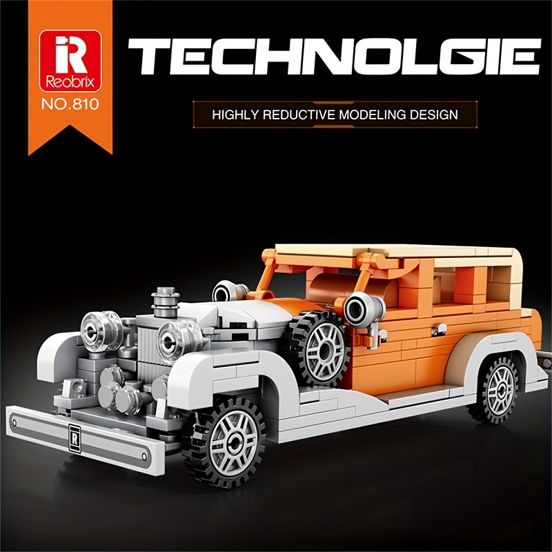 

Reobrix 810 Classic Copy Car Fan Selection: Engineering Construction Toy Set For Car Enthusiasts, Suitable For Ages 14 And Up