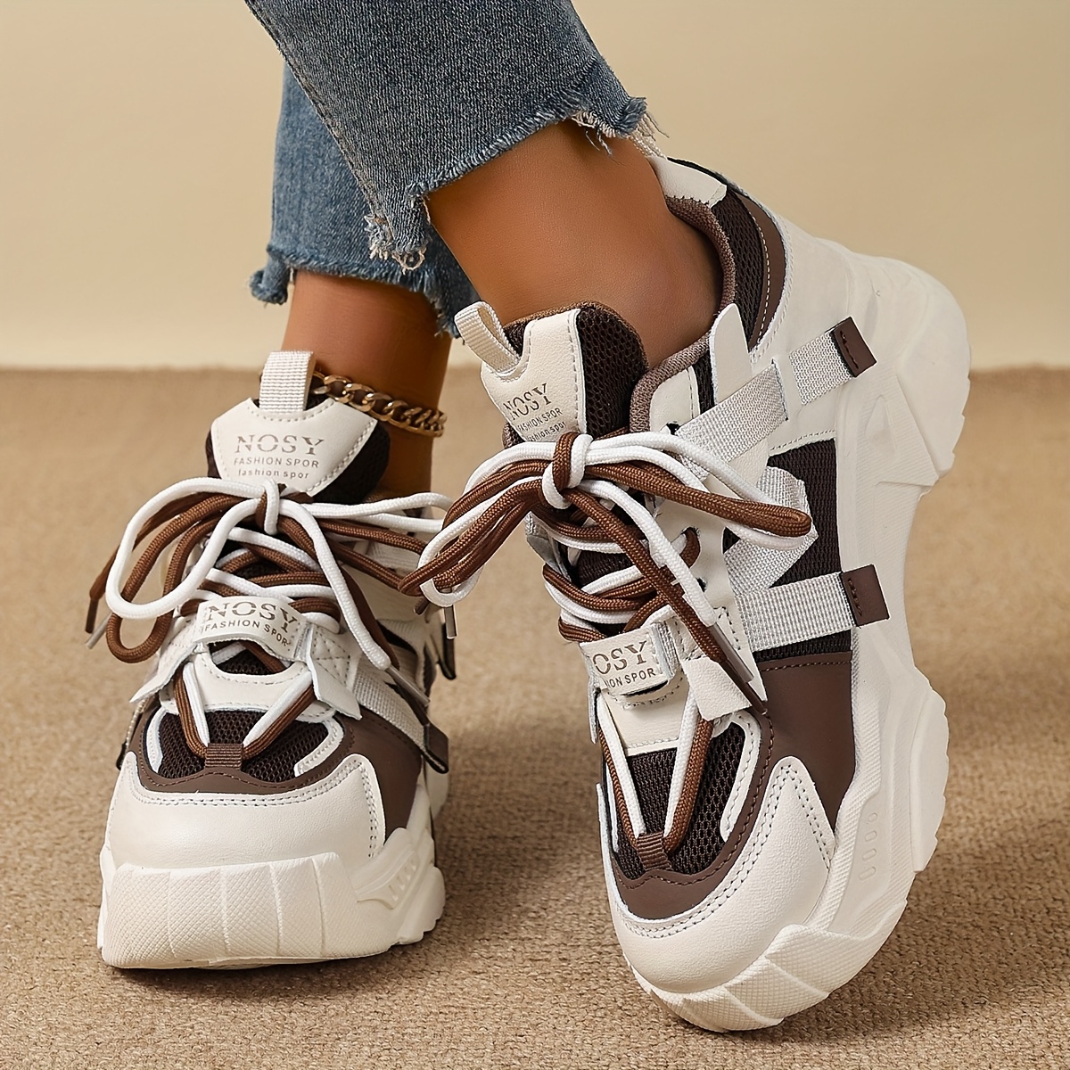 Zapatillas Cómodas y de Moda para Mujer Todo Temporada, Diseño con  Malla y Cierre con Cordones